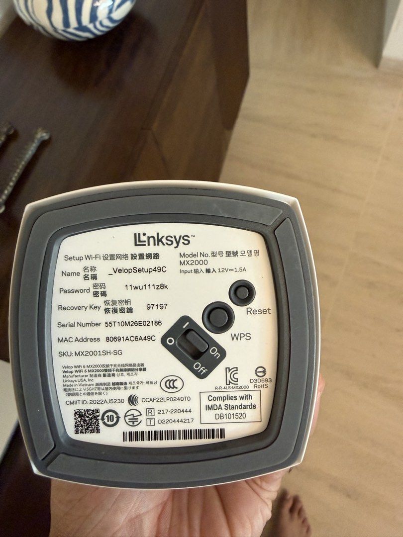 Linksys MX2000 Velop WiFi 6 Router462673361660825601