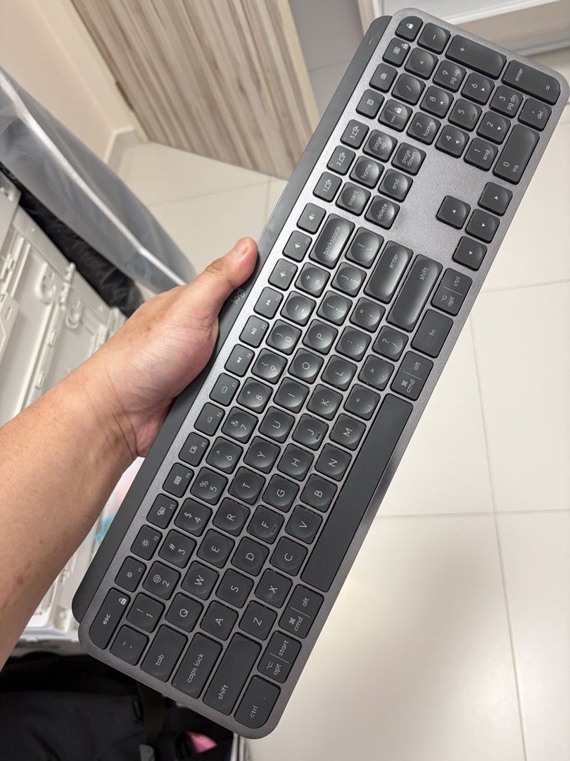 Logitech MX Keys Wireless Keyboard - Grey462122351308974080