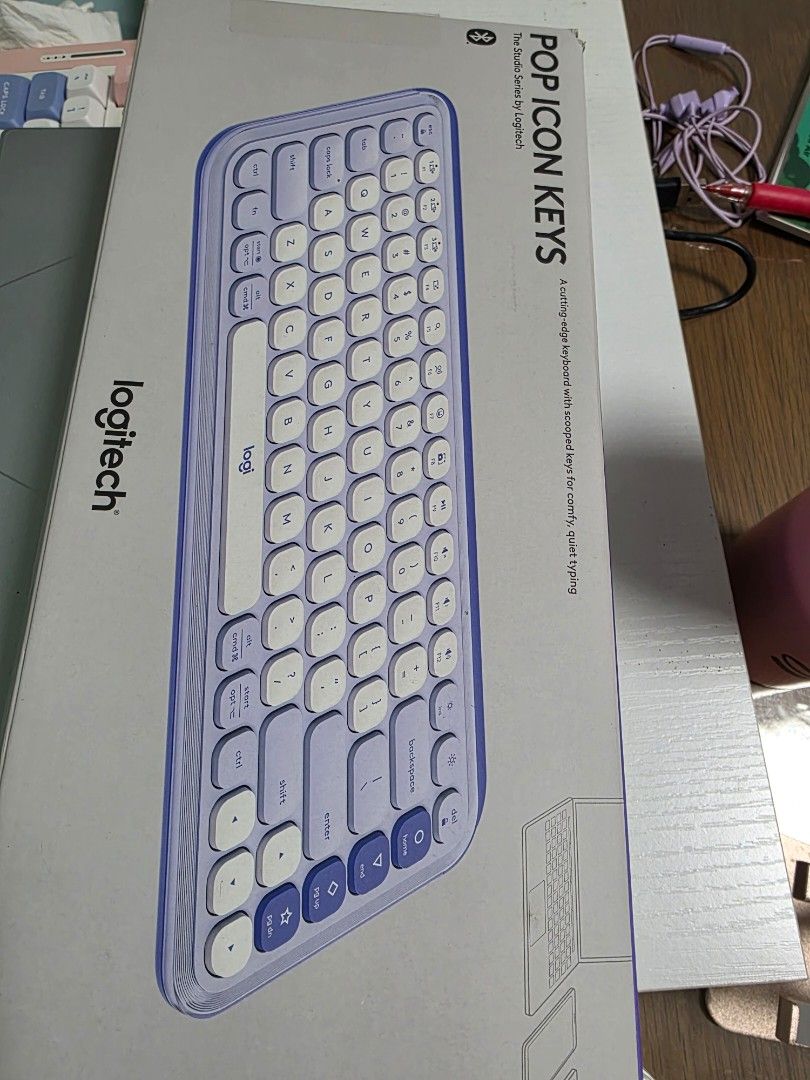 Logitech POP Icon Keys Wireless Keyboard - Lavender462143813814865921