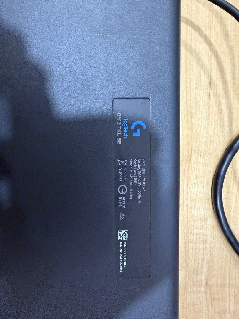 Logitech Wired Gaming mouse keyboard combo NOBOX462462977500129281