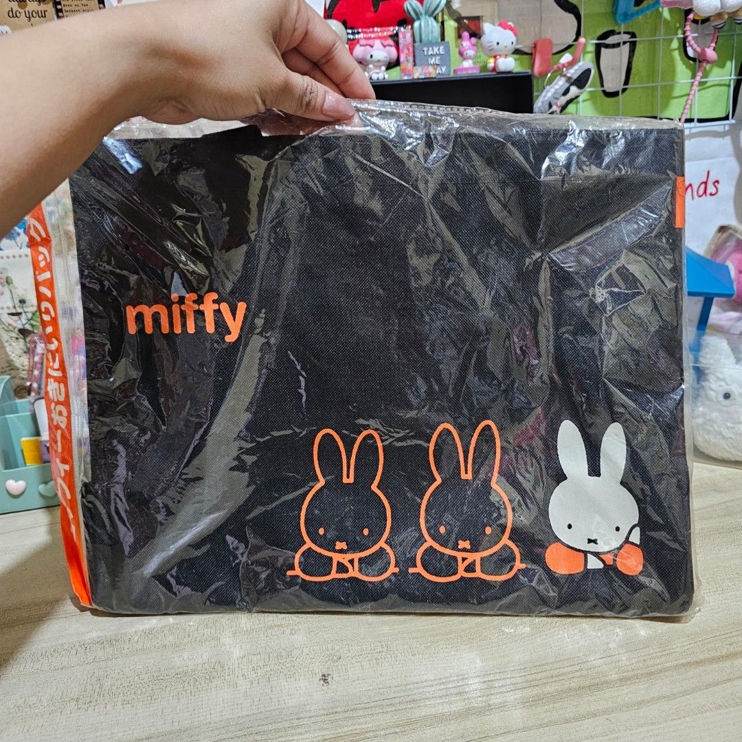 Miffy Mercis Black Tote Bag (Category: Luxury Bags & Wallets) located in Manila. Submitted by lovelylovesjapan (Listing ID 1439577879, Image 1). Description: 🌸The item is on-hand and authentic from Japan 🌸Mode of Payment (MOP): GCASH/Bank Transfer 🌸Mode of Delivery (MOD): J&T or Lalamove (Shipping every Saturday and Sunday) Notes: 🩷Breakable items are packed with care and caution. Seller will not be held liable for any damages incurred by the