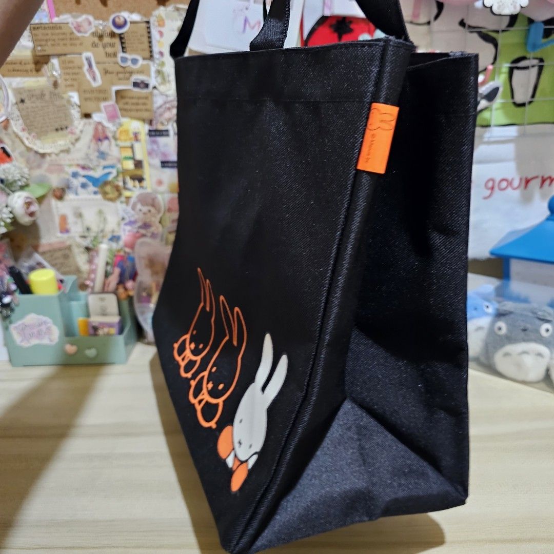 Miffy Mercis Black Tote Bag (Category: Luxury Bags & Wallets) located in Manila. Submitted by lovelylovesjapan (Listing ID 1439577879, Image 3). Description: 🌸The item is on-hand and authentic from Japan 🌸Mode of Payment (MOP): GCASH/Bank Transfer 🌸Mode of Delivery (MOD): J&T or Lalamove (Shipping every Saturday and Sunday) Notes: 🩷Breakable items are packed with care and caution. Seller will not be held liable for any damages incurred by the