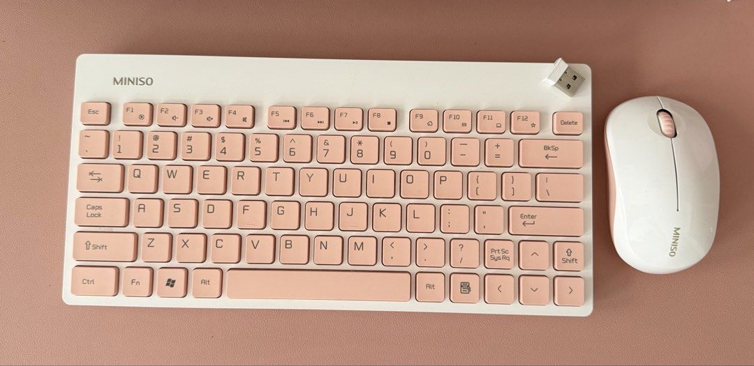 Miniso Wireless Mouse and Keyboard Set (Category: Computer Keyboard) located in Rizal. Submitted by jmnspace (Listing ID 1439432407, Image 1). Description: Miniso Wireless Mouse and Keyboard - slightly used - purchased jan 3, 2026 for ₱799 - with batteries included for both - with box mop: gcash/bpi qr loc: cainta rizal/boni serrano qc, weekdays mod: same day delivery only (lalamove/grab) pls dm me for more inquiries, thank you! .