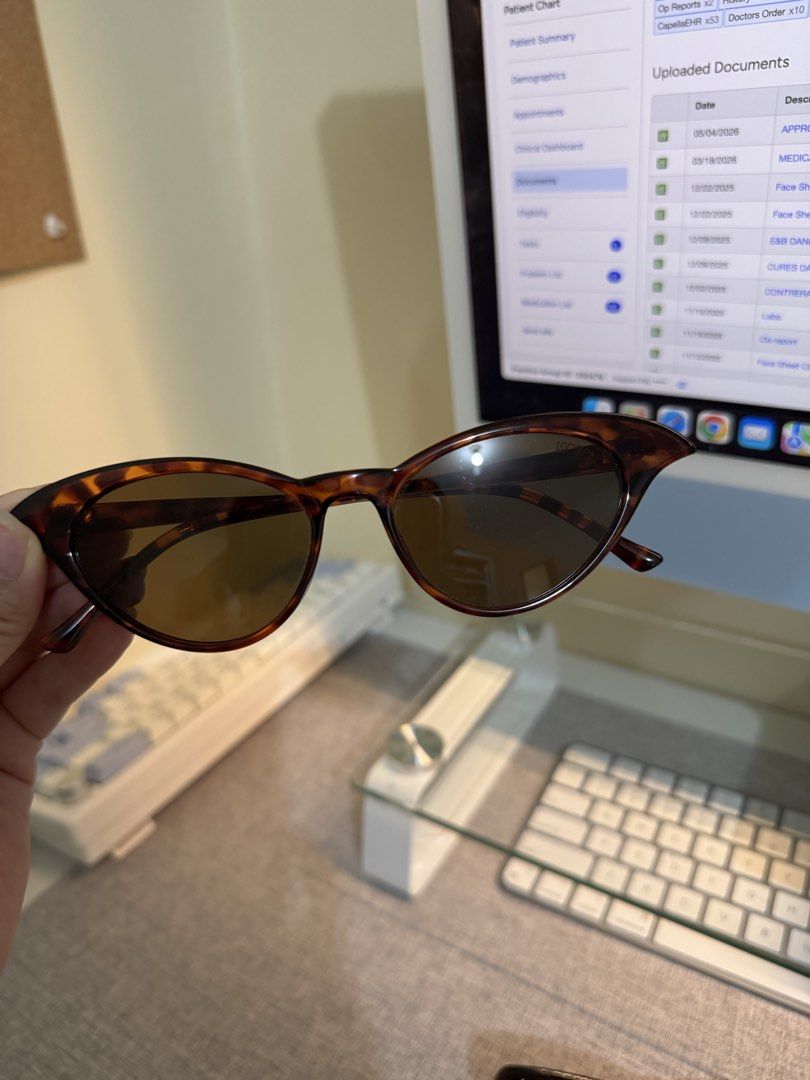 MOSO x OJO Cat Eye Sunglasses (Category: Sunglasses & Eyewear) located in Santo Tomas. Submitted by vanillasage (Listing ID 1439439797, Image 2). Description: 📍Santo Tomas, Batangas 🌸RFS: decluttering 🌸Only worn once 🌸MOP: Gcash, SF shouldered by buyer 🌸Courier: J&T **hard case will be included in the packaging** .
