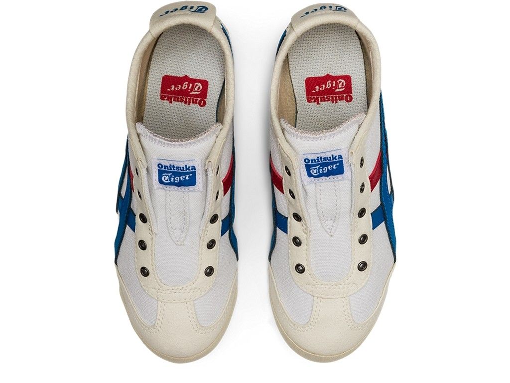 Onitsuka Tiger Mexico 66 Slip-On Sneakers (Category: Babies & Kids Fashion) located in Singapore. Submitted by cynthia_cynthia_911_ (Listing ID 1439558696, Image 2). Description: - Lightly used Onitsuka Tiger Mexico 66 slip-on sneakers - Euro 30 - Perfect for casual wear.