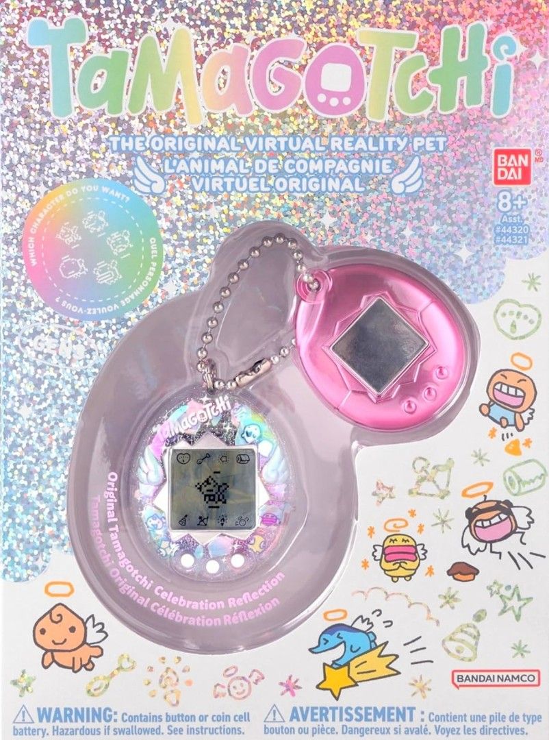 Original Bandai Tamagotchi virtual pet toy (Category: Interactive Toys) located in Manila. Submitted by shopthelatesttrends (Listing ID 1439599773, Image 3). Description: *used once with box *bought in Taiwan April 2026 *The device will begin with the Obaketchi Angel (a ghost character) and depending on how you nurture your character will determine which of the 5 adult Tamagotchi Angel characters you will get! *Check the health meter to ensure yo