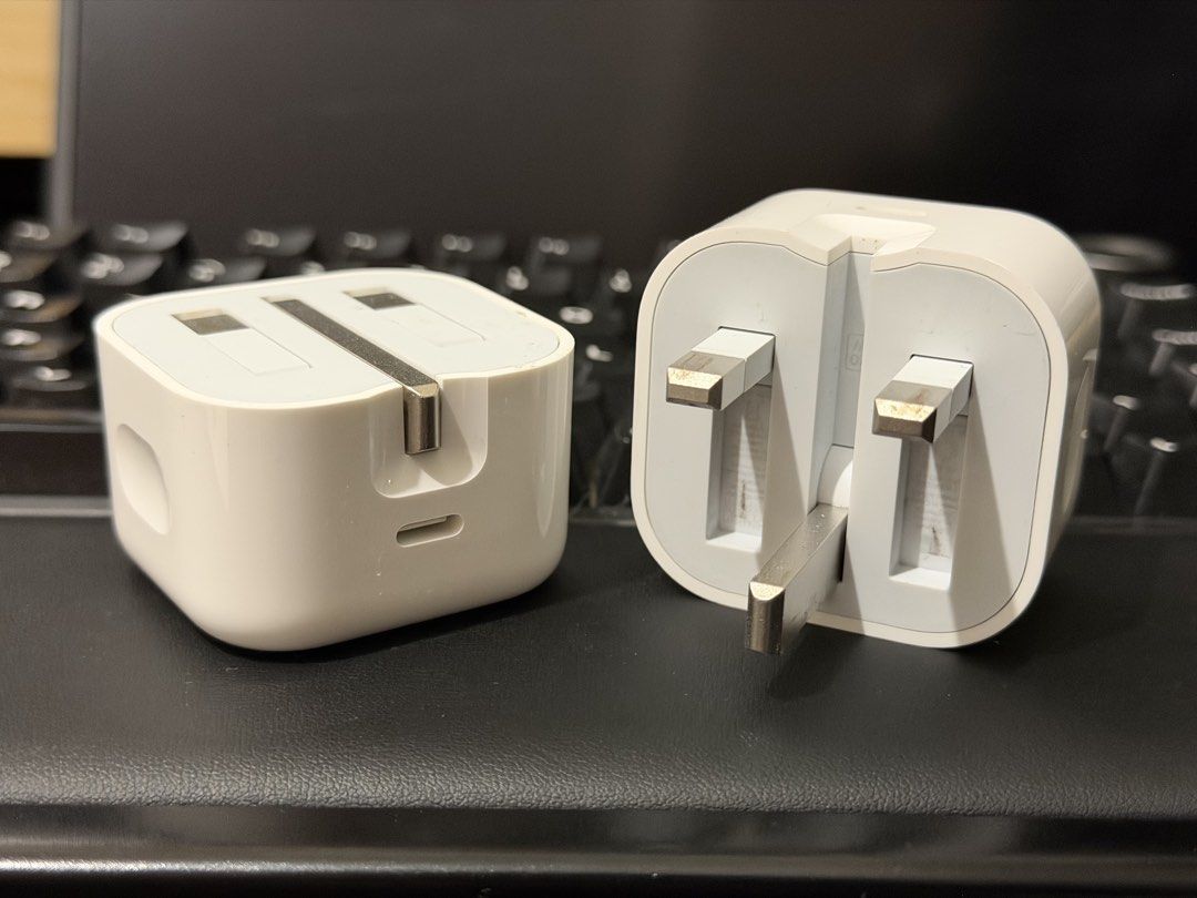 Original Foldable Apple 20W Power Adapter Powerbrick Adaptor USB C (Category: Cables & Adaptors) located in Quezon City. Submitted by dreeeeeeee (Listing ID 1400171659, Image 1). Description: * Original Apple Adapters (from iPads/Homepod Minis) * USB C ports * 1 standard (not foldable) * 2 with foldable prongs * All less than 2x used (tested only) * P500 each * Near LRT 2 Gilmore Station (condo lobby) for Lalamove, Grab, or pickup.