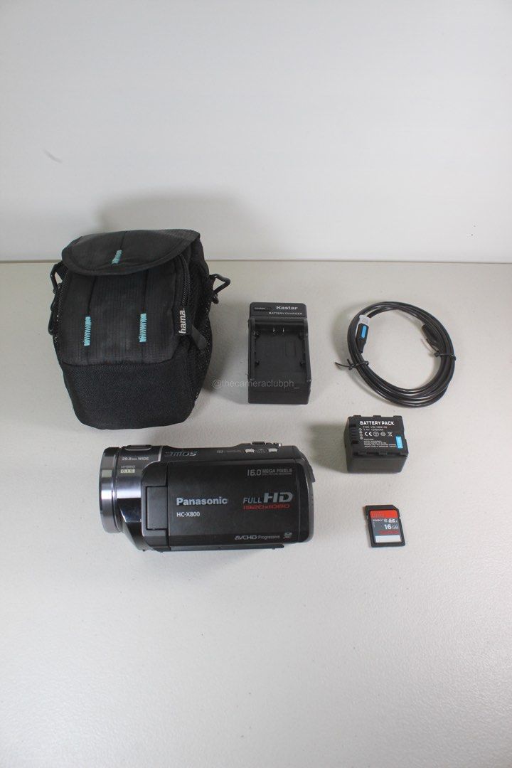 Panasonic HC-X800 Full HD 3MOS Camcorder (Category: Video Cameras) located in Tarlac. Submitted by thecouclub (Listing ID 1439465305, Image 2). Description: Panasonic HC-X800 Full HD 3MOS Camcorder READY TO USE! 𝙁𝙀𝘼𝙏𝙐𝙍𝙀𝙎 Optical Zoom: 12x Digital Zoom: 700x Screen Size: 3.0 in Connectivity: USB / HDMI / AV Recording Definition: Full HD 1080p Media Storage Type: SD/SDHC/SDXC Card Video Codec: AVCHD Audio Format: Dolby Digital 5.1ch Image S