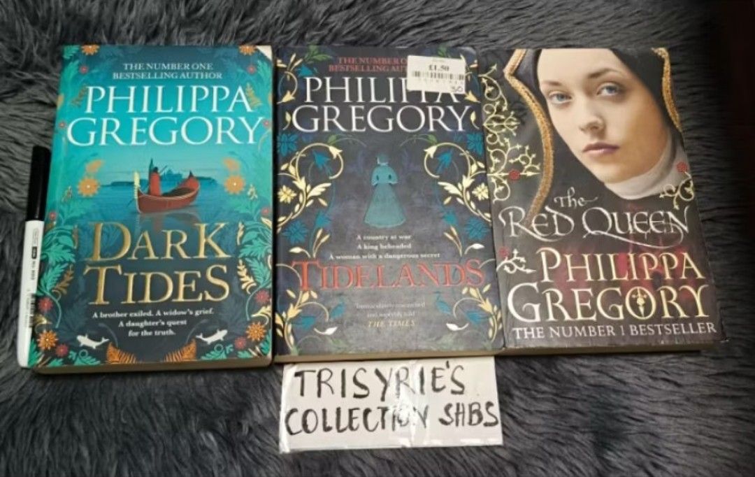 Philippa Gregory Bundle Paperback [Preloved] (Category: Storybooks) located in Rodriguez. Submitted by tcb.31224 (Listing ID 1439580796, Image 1). Description: Good Used Condition *sold as bundle *visible cover dents, minimal creased spine * visible foxing/tanning of pages. MOP: Gcash (payment first, No COD) MOD: SF shouldered by buyer - SCO (w/ addt'l listing fee of 20) - direct J&T (no COD) - Lalamove (buyer will book) Location: Montalban, Riza