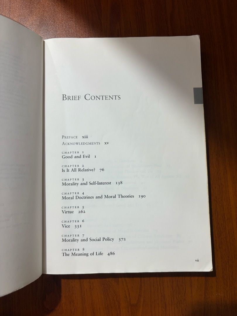 [Philosophy] Vice and Virtue: Introductory Readings in Ethics (Category: Storybooks) located in Manila. Submitted by padaonlineshop (Listing ID 1439462898, Image 2). Description: Quality: Well-kept with vinyl cover.