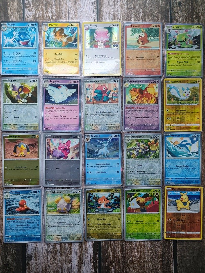 Pokemon Cards cute halos (Category: Raw Singles) located in Marikina City. Submitted by dmichael00 (Listing ID 1439521470, Image 2). Description: - Assorted Pokemon cards - Cards are in protective sleeves - From various sets - Great for collectors and players Mint to near mint Halos and reverse halos Prince 40 - 50 Other pokemon cards available just pm me Meetups by schedule Available for pickup or cod/Lalamove/grab.