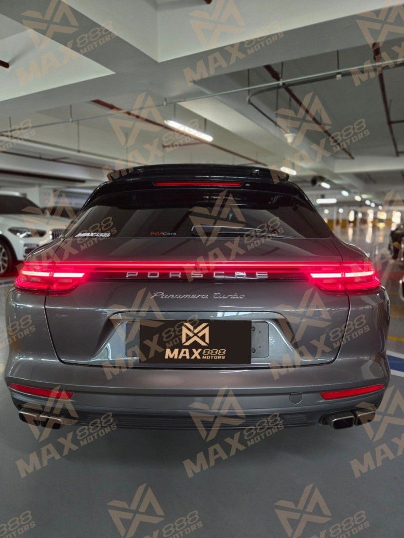 Porsche Panamera GT Turbo Auto (Category: Used Cars) located in Makati City. Submitted by Max888 (Listing ID 1439595077, Image 2). Description: 2018 Panamera GT Turbo * Local PGA released unit * Besides the Audi RS6, the Volkswagen Group also has a shooting brake called the "Panamera GT Turbo" - Silver-gray exterior paired with full leather brown interior, elegant yet refined. The SC package and electric ducktail spoiler further enhance its sport