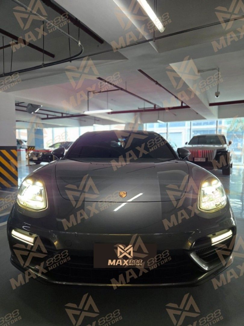 Porsche Panamera GT Turbo Auto (Category: Used Cars) located in Makati City. Submitted by Max888 (Listing ID 1439595077, Image 1). Description: 2018 Panamera GT Turbo * Local PGA released unit * Besides the Audi RS6, the Volkswagen Group also has a shooting brake called the "Panamera GT Turbo" - Silver-gray exterior paired with full leather brown interior, elegant yet refined. The SC package and electric ducktail spoiler further enhance its sport