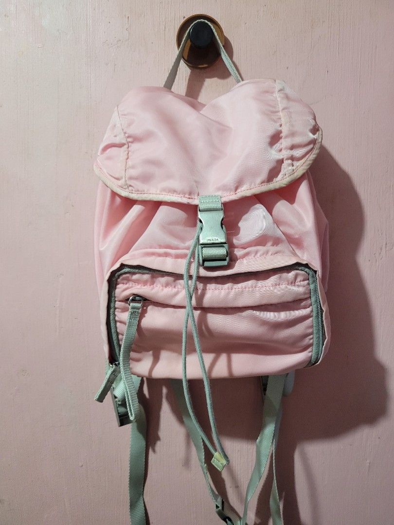 PRADA MINI BACKPACK IN BABY PINK (Category: Backpacks) located in Manila. Submitted by jay_zone13 (Listing ID 1439531420, Image 1). Description: WTS PRADA MINI BACKPACK IN BABY PINK AUTHENTIC RANK AB ISSUE:SEEN ON LAST PIC.PA BAG SPA MO NA LANG 8,000 ONLY PM OR CALL 09614052410.