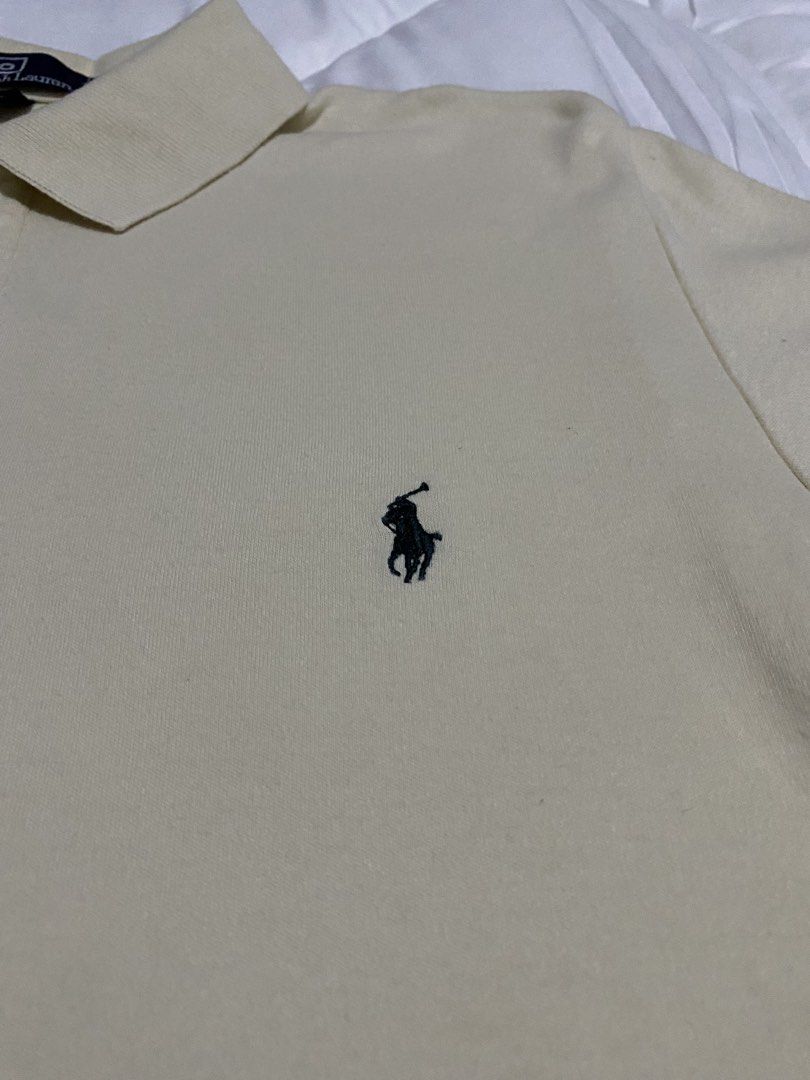 Ralph Lauren Beige Polo Shirts (Category: Tshirts & Polo Shirts ) located in Cavite. Submitted by JandyLou (Listing ID 1439449503, Image 3). Description: Carousell Listings Title: Authentic Polo Ralph Lauren Polo Shirts Beige Size: Small to Medium Mens Condition: Like New (Color may vary due to lighting) Price: 1,099 Flaws: No Flaws Payment Methods: Payment first via Gcash Delivery Options (shoulder by buyer): Lalamove, Lbc or J&T delivery. NO CA