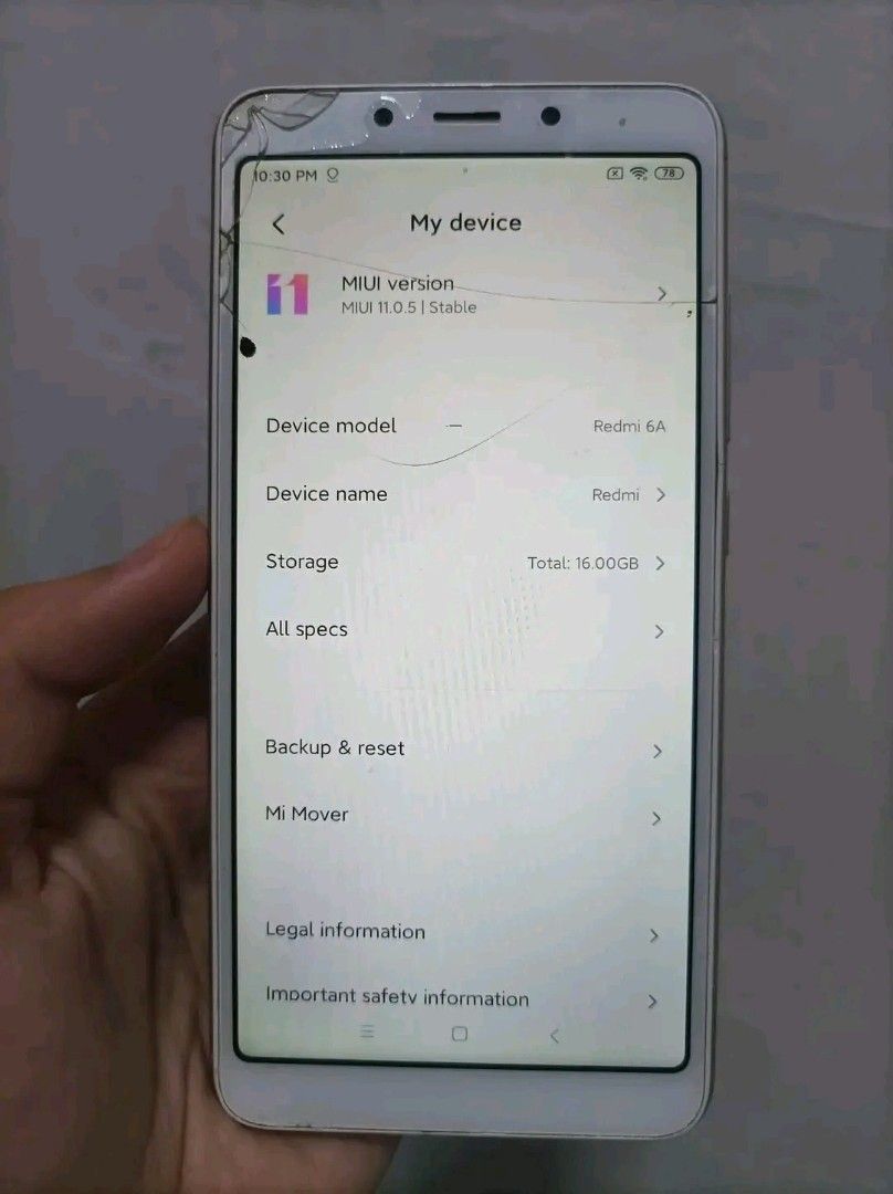 Redmi 6A – Budget Friendly! (Category: Xiaomi) located in Dagupan City. Submitted by jnwoshop (Listing ID 1439546458, Image 3). Description: 📱 Redmi 6A – Budget Friendly! 2GB RAM / 16GB Android 9 (MIUI 11) Good for calls, text, Facebook Lite ❗ No Playstore (can be fixed if marunong) ❗ Cracked screen pero usable pa 💸 Budget phone – good for backup 📦 Shipping & Location: 📍 Location: Dagupan City, Pangasinan 🚚 Courier: J&T Express (Nationwide S