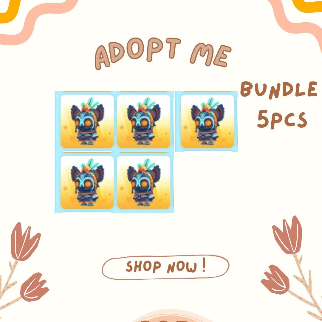 Roblox Adopt Me Pet |(5pcs) Bundle Temple Friend (Category: In-Game Products) located in Bien Unido. Submitted by roblox_adoptme_shop (Listing ID 1439569275, Image 1). Description: Looking for a digital bestie? 🐶💫 I’ve got awesome pets ready for you! Welcome to my Roblox Adopt Me Pet Shop 🌻 Selling cute Adopt Me pets through safe and fair trades! Your dream pet is just one trade away ✨.