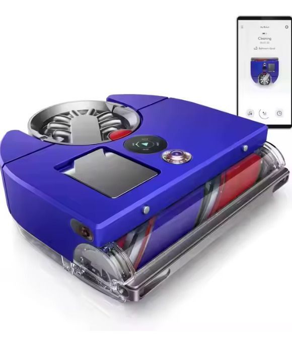 Robot Vacuum Cleaner (Category: Vacuum Cleaner & Housekeeping) located in Quezon City. Submitted by brightdeer_0ef764 (Listing ID 1439597464, Image 1). Description: - Sleek blue design - Clear compartment for debris - Control panel with buttons - Smart features and control via mobile app - Modern cleaning solution.