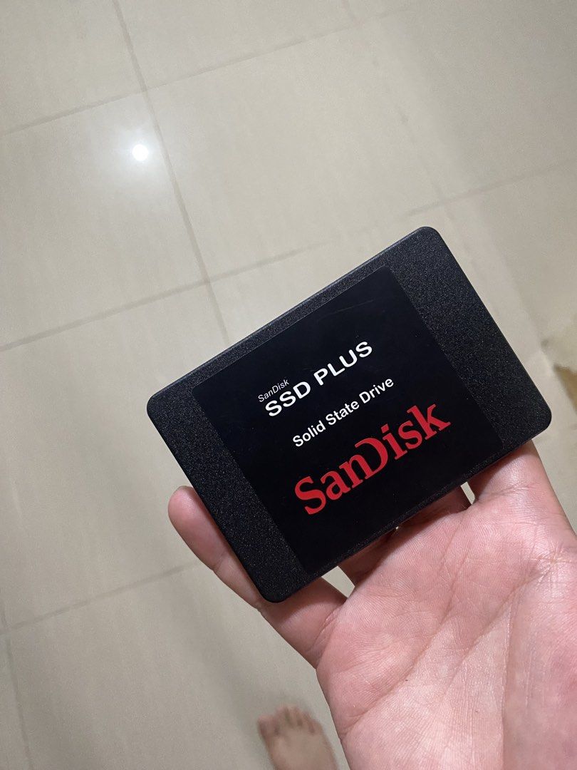 SanDisk SSD PLUS 480GB SSD (Category: Hard Disks & Thumbdrives) located in Cavite. Submitted by munbeans10 (Listing ID 1439595211, Image 1). Description: - SanDisk SSD PLUS 480GB SSD - Model: SDSSD-480G Honest Issue: Can only use to expand your pc storage. Cant use to download OS. Detectable siya if you want to expand your pc storage 100% MONEY BACKGUARANTEE IF NOT WORKING. ILL SHOULDER THE LALA MOVE OR SHIPPING. LOCATION: TANZA AREA.