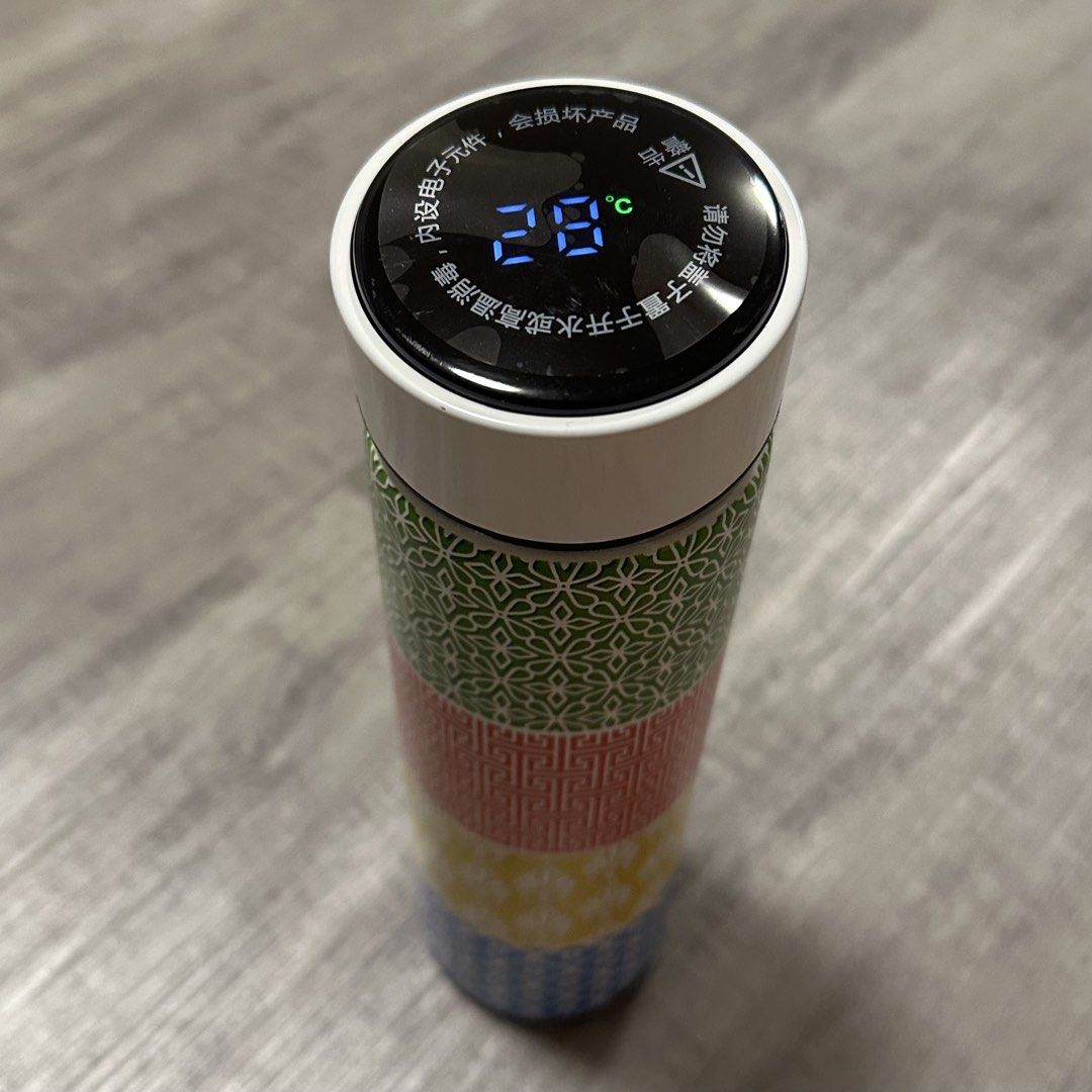 Smart thermo water bottle with temperature display462200065827153921