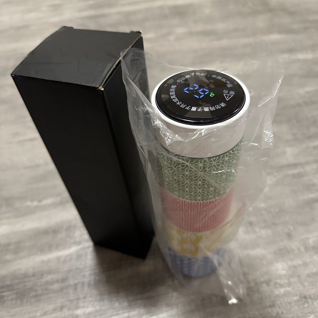 Smart thermo water bottle with temperature display462200065827153920