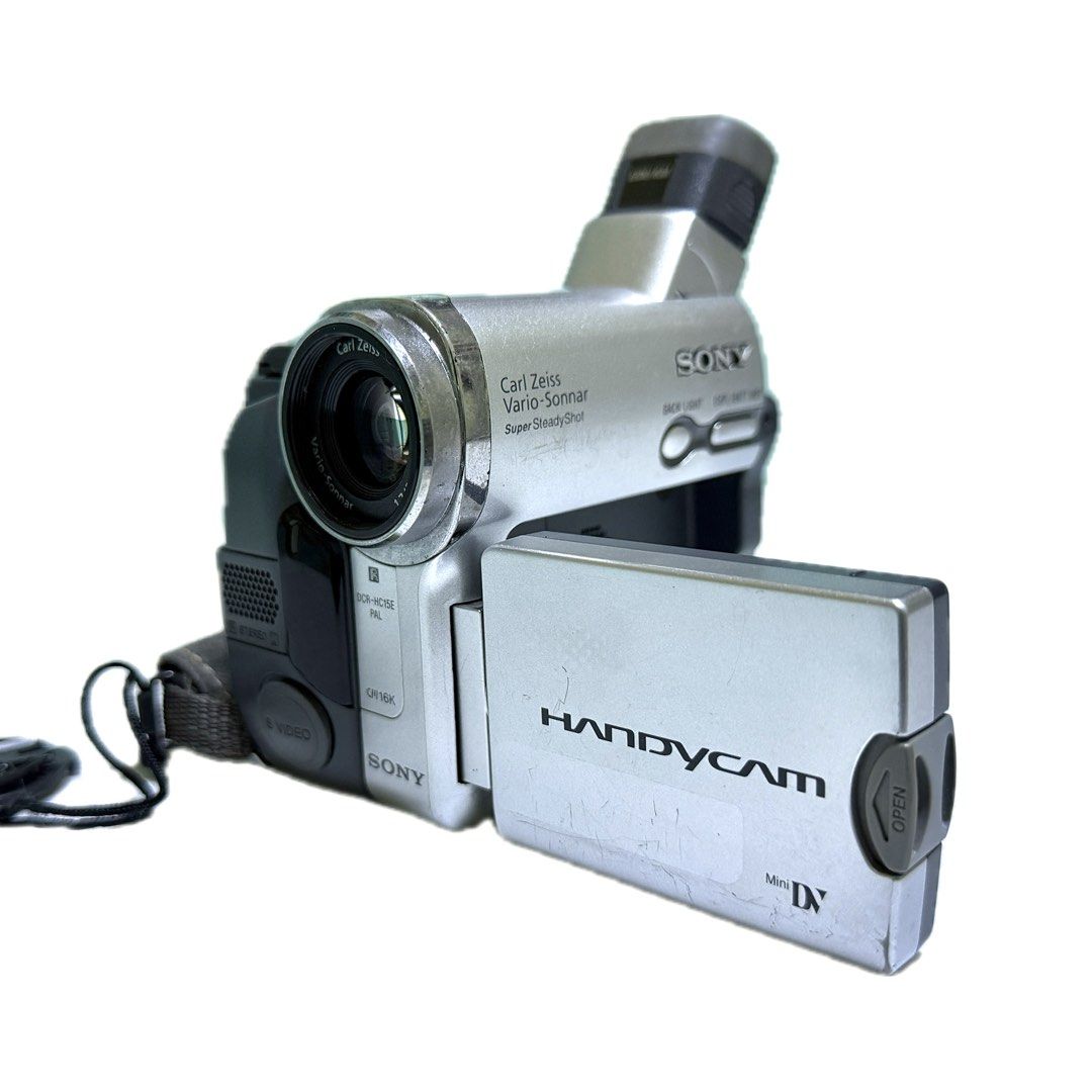 Sony Handycam DCR - HC15E (Category: Video Cameras) located in Urdaneta. Submitted by emm.psd (Listing ID 1439464388, Image 1). Description: For Sale Pakibasa: Last Price Posted Sony Handycam DCR - HC15E With Nightshot Cosmetics: 7/10 Issue: missing dugtungan ng charger (recent issue) kapag nagvivideo parang nagmemelt yung output, parang may glitch effect, i can send video. Pwede niyo namang ipagawa Gana touch screen, gana battery Comes with one 