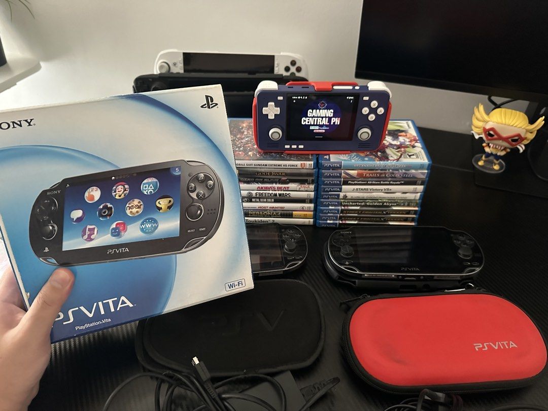 Sony PlayStation Vita Bundle (Category: PlayStation) located in Bulacan. Submitted by gamingcentralph (Listing ID 1439458949, Image 2). Description: 2x PS Vita OLED Bundle for SALE With installed games PS1 PSP PS Vita PS VITA #1 Inclusions: PS Vita OLED Box PS Vita OLED unit SD2Vita 128gb Micro SD card Charger (third party) Tempered glass Pouch Thumb grips PRICE: 6,500 Condition: The unit has amoled burn marks kapag nakadark screen (normal issue 