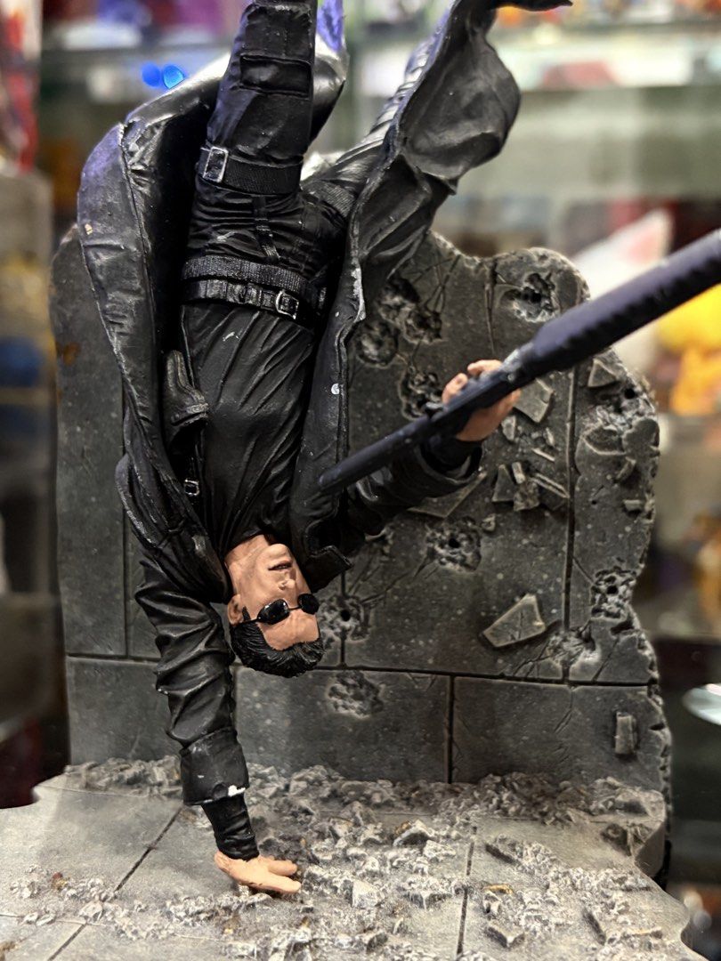 The matrix neo (Category: Toys & Games) located in Makati City. Submitted by tomypom (Listing ID 1439502110, Image 2). Description: Authentic Mcfarlane Warner bros The matrix Neo w/ gun and diorama With stand See pictures for more details! 1,499 pesos only!!! .