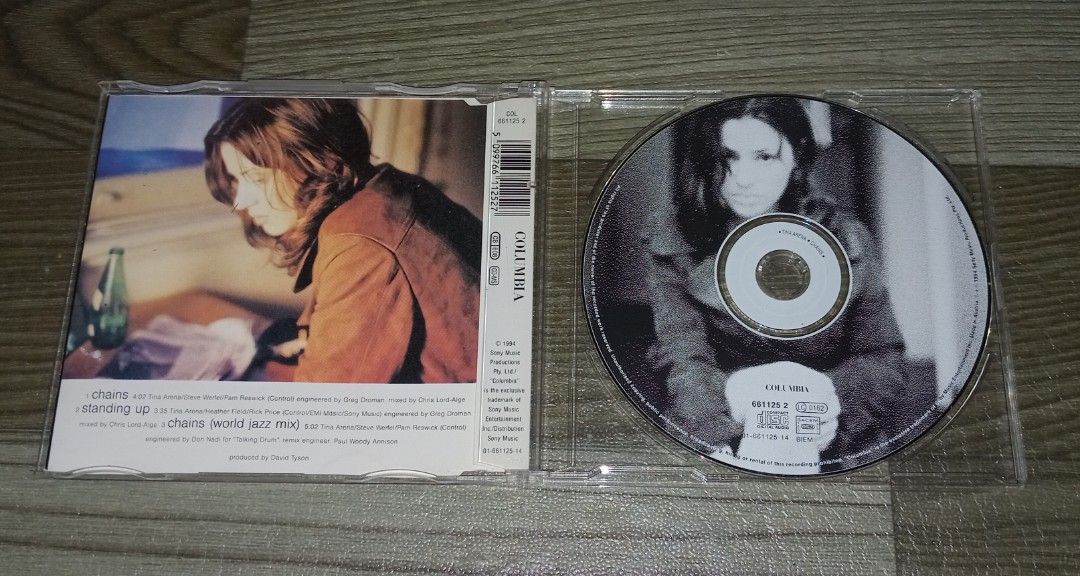 TINA ARENA - CHAINS CD SINGLE (Category: CDs & DVDs) located in Talavera. Submitted by thalifan46 (Listing ID 1439466319, Image 2). Description: TINA ARENA - CHAINS CD SINGLE WHAT YOU SEE IS WHAT YOU GET 100% ORIGINAL AUTHENTIC.. MOP : GCASH OR PALAWAN.. COURIER :LBC, JRS, J&T.. STRICTLY NO COD‼️.