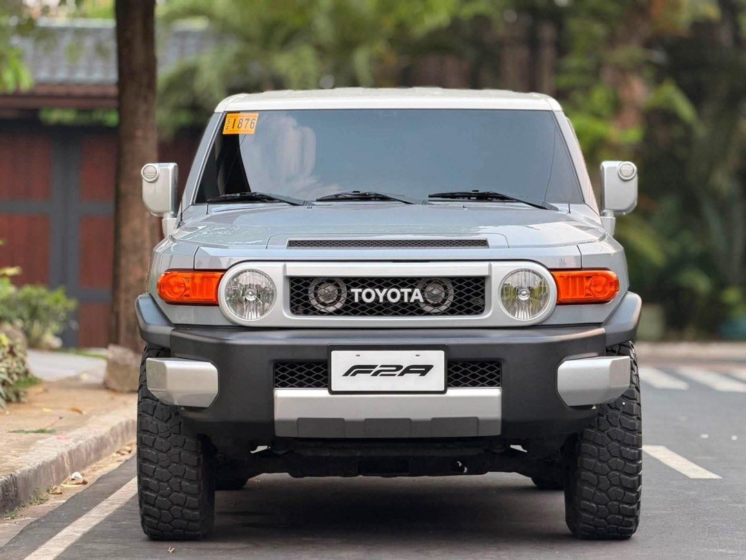 Toyota FJ Cruiser (Category: Used Cars) located in Manila. Submitted by quality_cars (Listing ID 1439487099, Image 1). Description: New arrival / Another quality unit. ❗️For sale , Cash , Trade in , Financing ❗️ ✔️2022 TOYOTA FJ CRUISER 100% Pristine condition in and out Class AAA unit Upgraded tires to BFG Very low milage Cement grey metallic original flawless paint Asking price 2.178m only ! 💰 (Negotiable upon viewing ) We are located at Timog