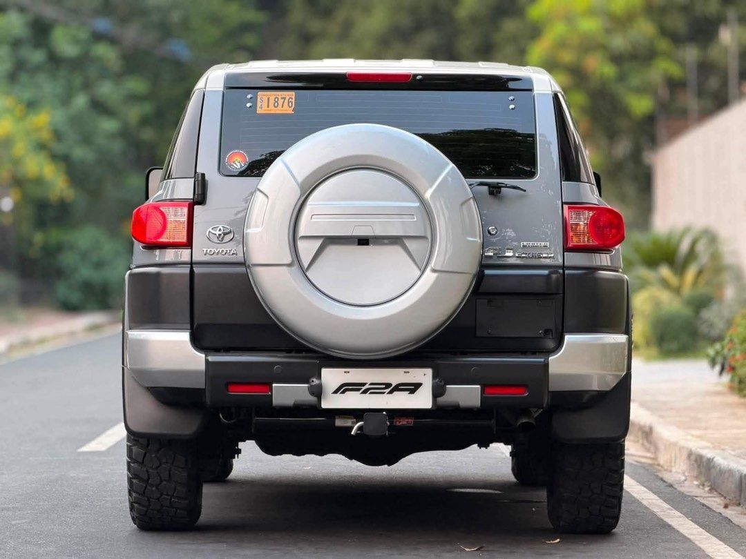 Toyota FJ Cruiser (Category: Used Cars) located in Manila. Submitted by quality_cars (Listing ID 1439487099, Image 3). Description: New arrival / Another quality unit. ❗️For sale , Cash , Trade in , Financing ❗️ ✔️2022 TOYOTA FJ CRUISER 100% Pristine condition in and out Class AAA unit Upgraded tires to BFG Very low milage Cement grey metallic original flawless paint Asking price 2.178m only ! 💰 (Negotiable upon viewing ) We are located at Timog