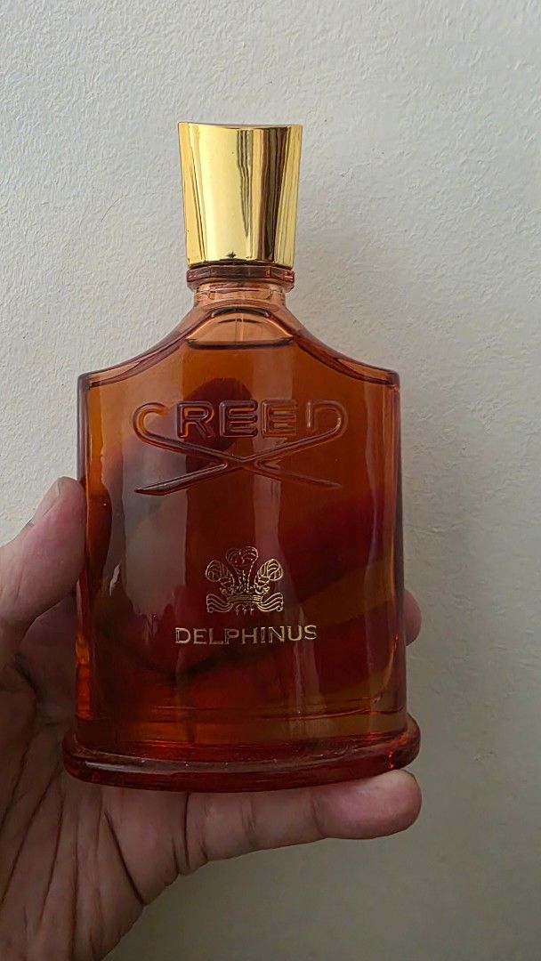 [US TESTER] Creed Delphinus Eau de Parfum 100ml (Category: Fragrance & Deodorants) located in Makati City. Submitted by magsff (Listing ID 1439425153, Image 1). Description: [US TESTER] Creed Delphinus Eau de Parfum 100ml Head Notes: Black Pepper, Incense, Almond, Pink Pepper Heart Notes: Heliotrope, Orchid, Orris Butter Base Notes: Patchouli, Tonka Bean, Amberwood, Leather Accord, Bourbon Vanilla from Madagascar No more box RFS: Decluttering per