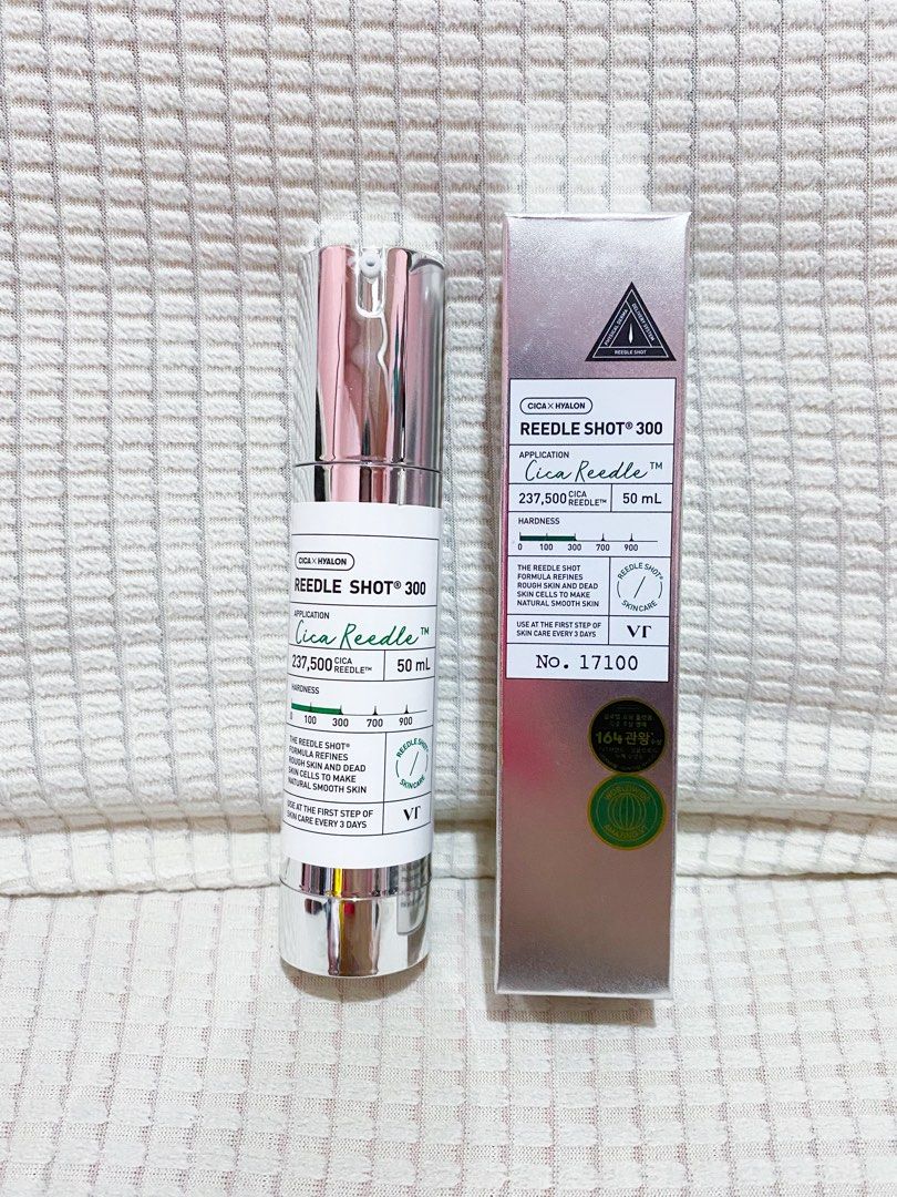 VT Cosmetics Reedle Shot 300 10ml Decant (Category: Face Care) located in Manila. Submitted by tryitoutfirst (Listing ID 1439600878, Image 1). Description: Decant 10ml see expiration date in box - VT Reedle Shot 300 serum - 50ml - Refines skin and removes dead skin cells - Expiration Date: 20270708 - Key Ingredients: Water, Glycerin, Niacinamide, and more - Made in Korea.