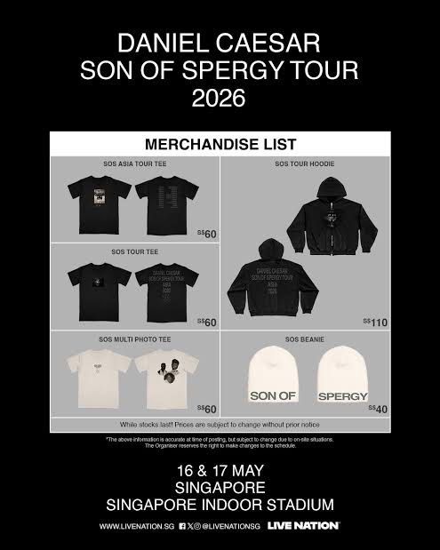 WTB/LF daniel caesar son of spergy tour 2026 beanie, Toys