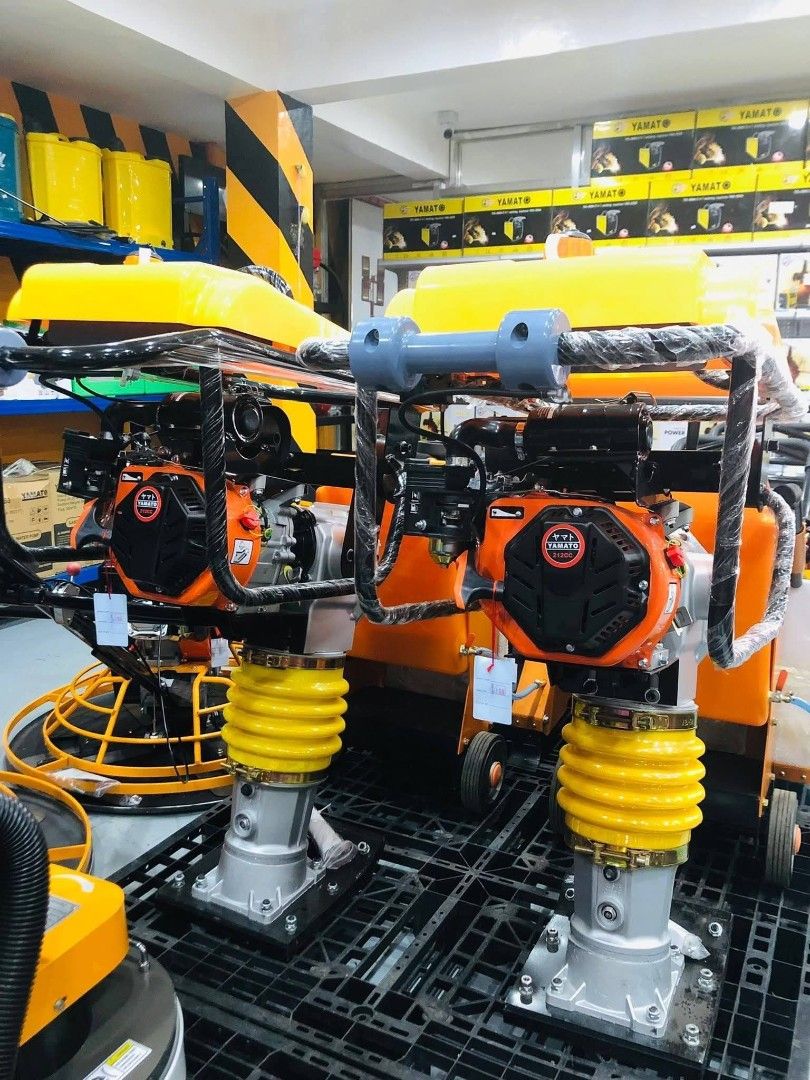 YAMATO TAMPING RAMMER (Category: Construction Tools & Equipment) located in Manila. Submitted by yang07_vhen (Listing ID 1439464747, Image 2). Description: YAMATO TAMPING RAMMER SPECS : ✅Product Model: YMRM120 ✅Jumping Height: 50-70mm ✅ Advance Speed: 10-13 m/min ✅Size: 820*520*1230mm ✅ Power: 6.5HP ✅ Impacting Force: 10KN ✅ Quantity of Tamping: 600-800/MIN ✅ Weight: 100KG FOR ONLY: 31,500 We’re Located 👇🏽👇🏽 1992-A L Sitio Aratan, Brgy. Pulon
