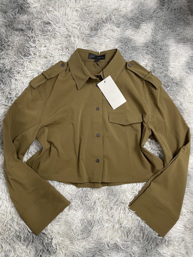ZARA CROPPED POLO BNWT (Category: Longsleeves) located in Makati City. Submitted by tinycloset__ (Listing ID 1439549910, Image 1). Description: ZARA BNWT S ON TAG.