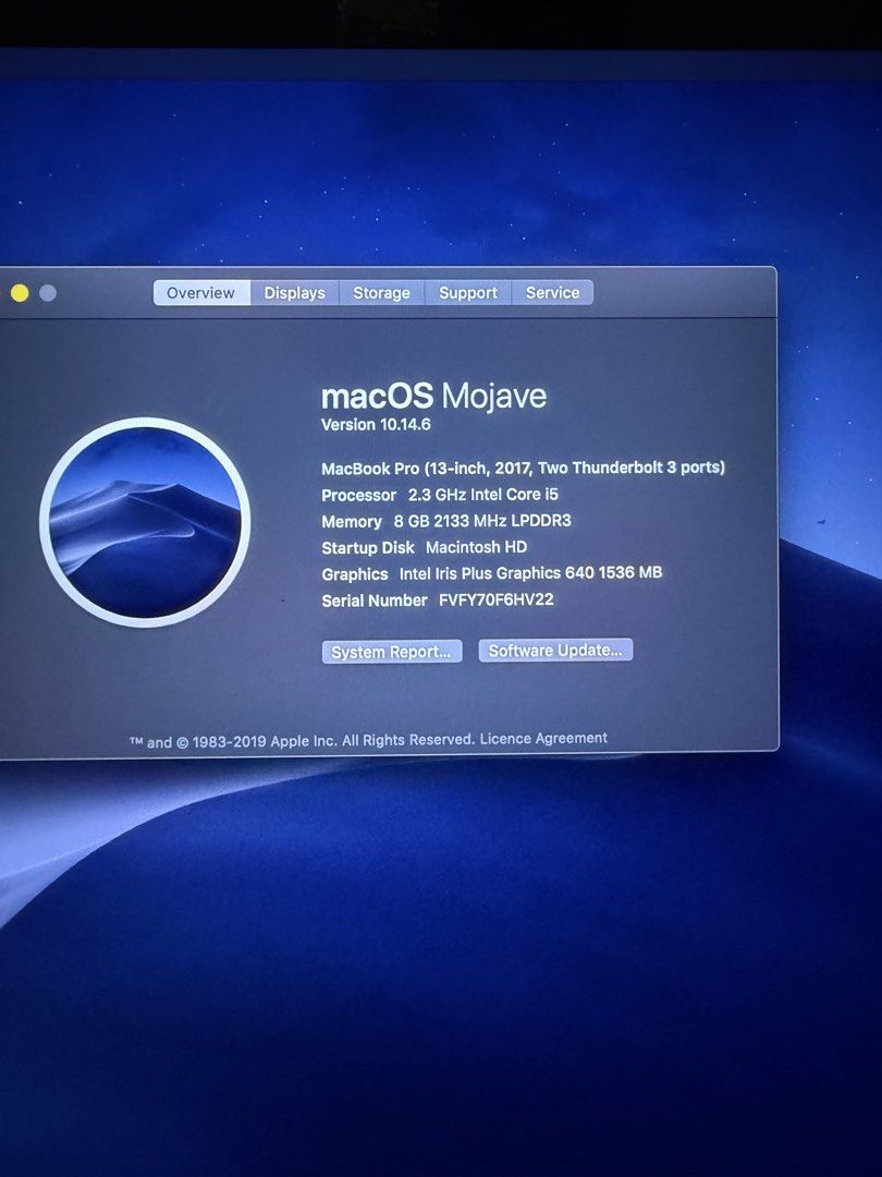 13inch MacBook Pro 2017 Laptop463273381143531521