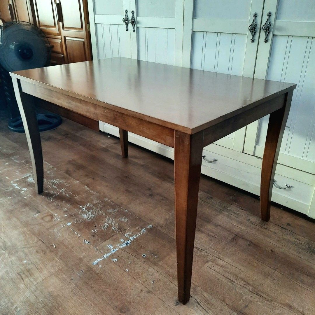2nd hand Mid-century wooden dining table (Category: Tables & Sets) located in Paranaque City. Submitted by 2ndcharmfurniture (Listing ID 1439766111, Image 3). Description: 💳 𝐌𝐨𝐝𝐞 𝐨𝐟 𝐏𝐚𝐲𝐦𝐞𝐧𝐭 ✅ QR Ph Credit Card ✅️ GCash ✅ BDO Bank Transfer ✅ BPI Bank Transfer 📍 𝙋𝙖𝙮𝙢𝙚𝙣𝙩 𝙞𝙨 𝙢𝙖𝙙𝙚 𝙪𝙥𝙤𝙣 𝙥𝙞𝙘𝙠-𝙪𝙥 𝙛𝙧𝙤𝙢 𝙪𝙨..