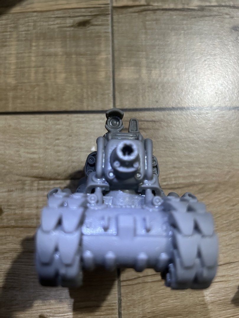 3D printed Metal Slug Tank Model Figure (Category: Gundam & Model Kits) located in Paranaque City. Submitted by zac.sei (Listing ID 1439761165, Image 3). Description: - Miniature gray tank model - Detailed design - Multiple turrets - Exhaust pipes - Detailed track system - Made of solid material - Uniform gray color - paint it .