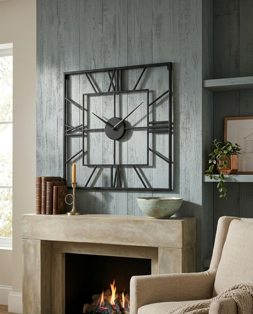 50x50cm decorative and functional Square wall clock in full metal (Category: Wall Decor) located in Caloocan City. Submitted by relique_boutique2026 (Listing ID 1439763559, Image 1). Description: Brand new! 50x50cm .