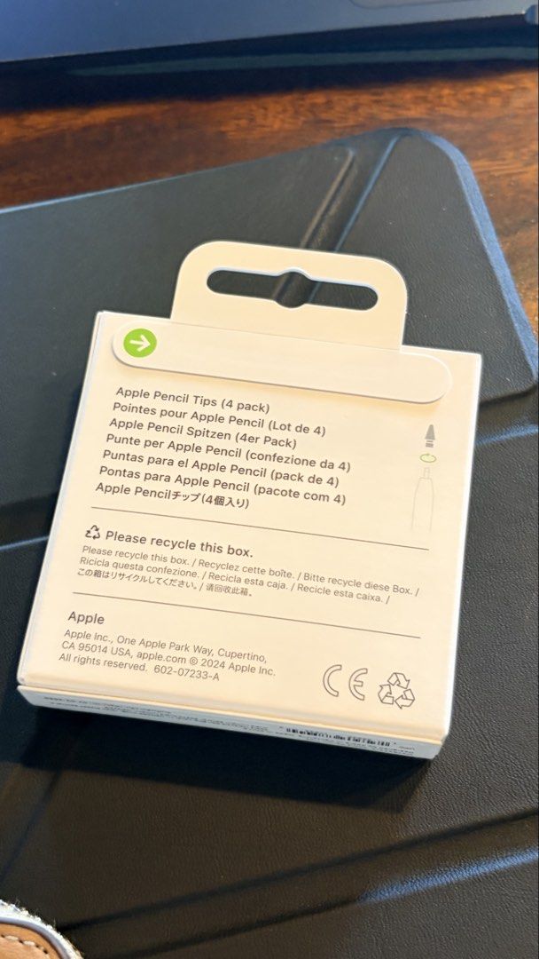 Apple Pencil Tips orig (280 each) (Category: Other Accessories) located in Manila. Submitted by rarewhale_9a584c (Listing ID 1439677298, Image 2). Description: - Genuine Apple Pencil Tips (4-pack) - Includes four replacement tips - Compatible with Apple Pencil - Perfect for replacing worn or damaged tips - Ensures smooth drawing and writing on your iPad Rfs: Nasira tip ko while studying. Bumili from powermac. Binabawi gastos. Lowest price: 250 pe