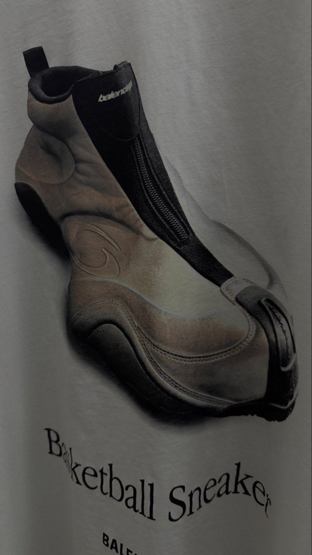 Balenciaga Basketball Sneaker Tshirt (Category: Luxury Apparel) located in San Fernando. Submitted by mnlt_o (Listing ID 1439724655, Image 3). Description: Brandnew Never worn Purchased in Paris 26x31 Fixed Price: 21,000 Location: San Fernando, Pampanga.