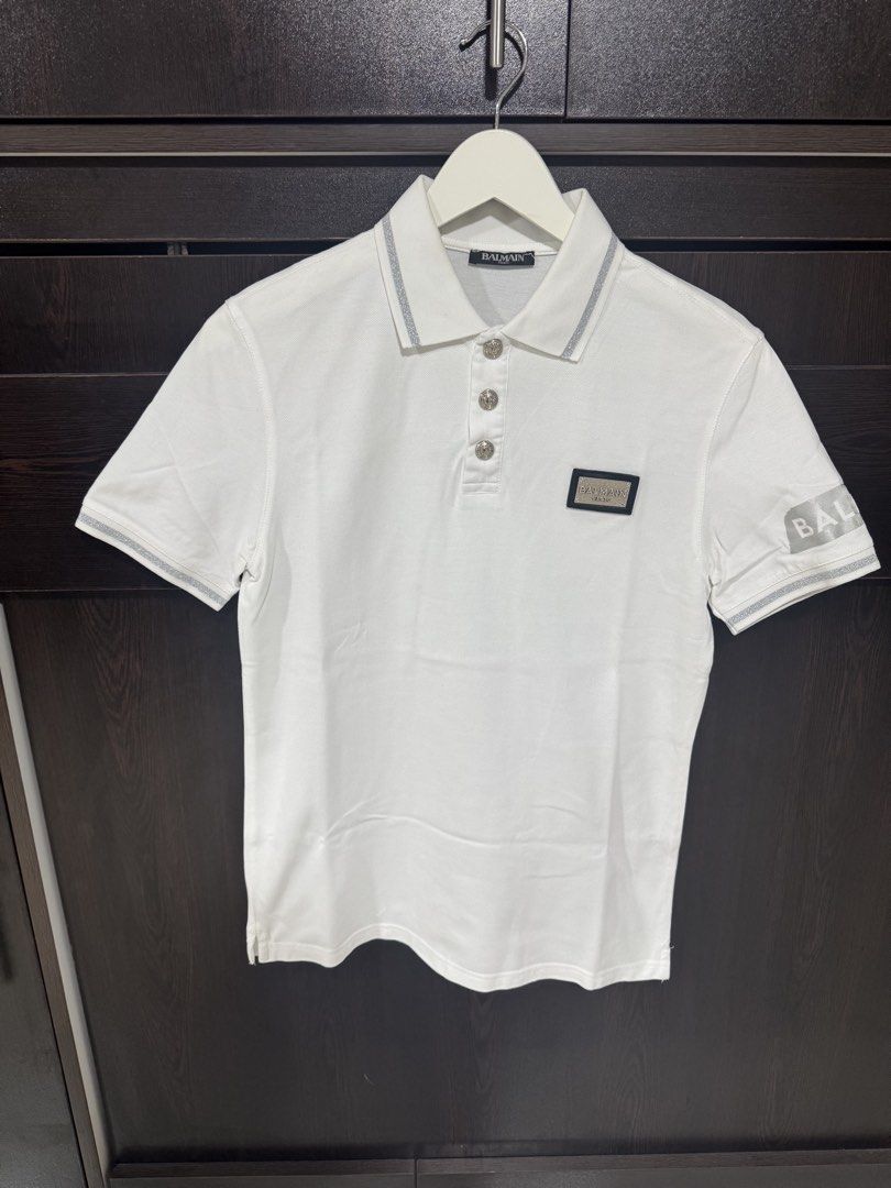Balmain Bundle Polo Shirts (Category: Tshirts & Polo Shirts ) located in Pasay City. Submitted by josec03 (Listing ID 1439725071, Image 2). Description: 3 pieces Balmain Polo Shirts. 2 white and 1 black. .