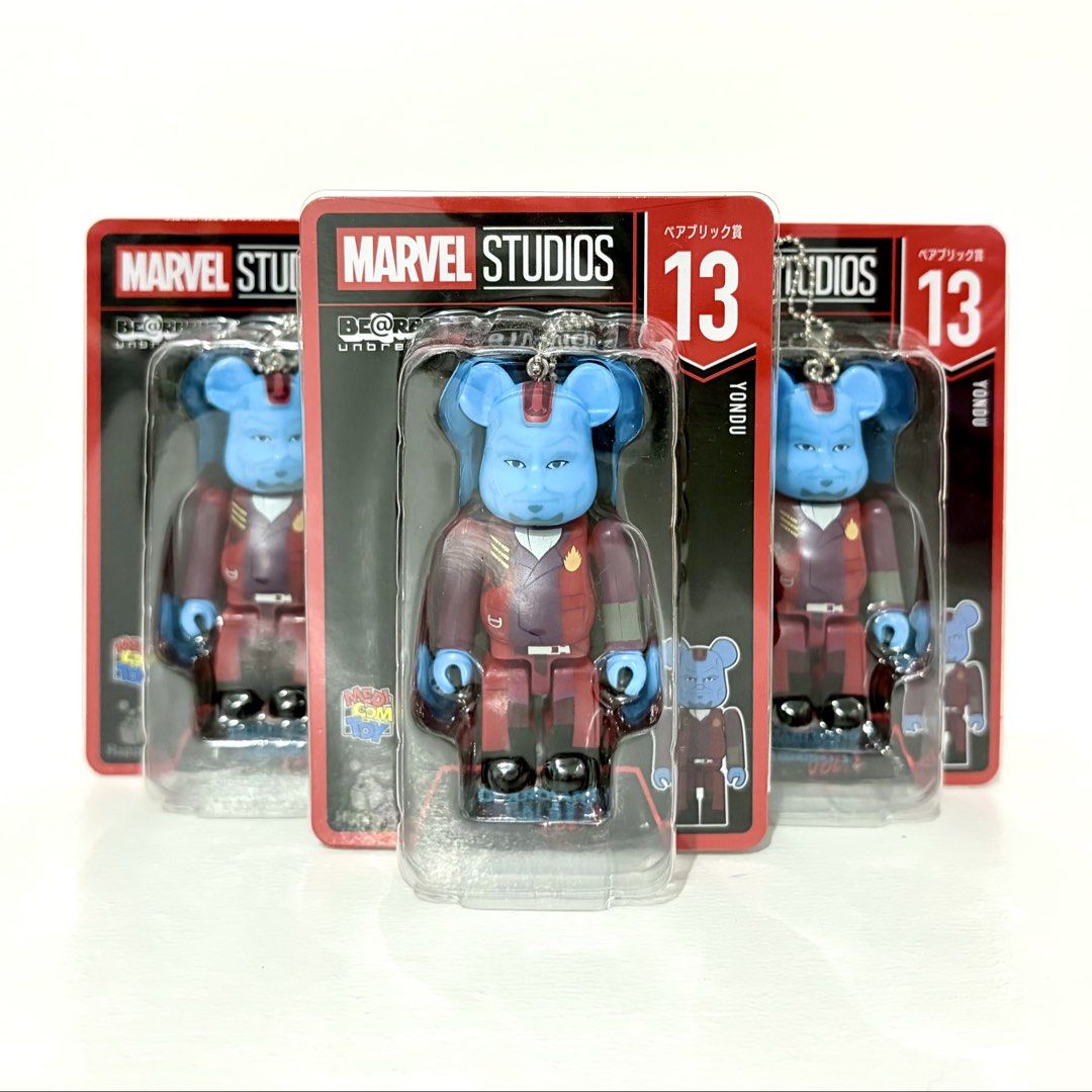 Bearbrick Unbreakable: Marvel Studios Yondu #13 (Category: Designer & Blind Box Toys) located in Santa Rosa. Submitted by shikaricollectibles (Listing ID 1439802302, Image 1). Description: Bearbrick Unbreakable: Marvel Studios Yondu #13 100% Bearbrick Keychain Price: ₱350 each Location: Santa Rosa, Laguna/ Cubao, QC MOD: J&T/ LBC/ Lalamove MOP: Gcash/ BPI.