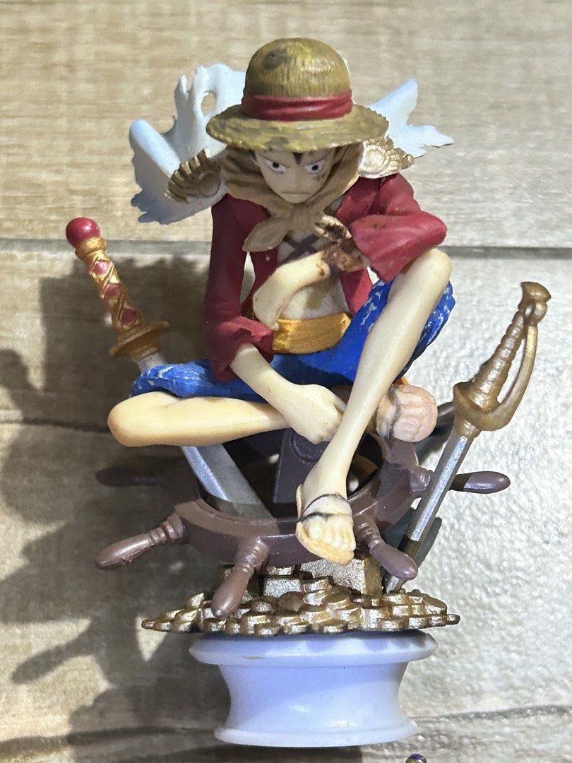 BL Anime OP Naruto Chesspiece as-is customized Figurines Set (Category: Figurines & Statues) located in Paranaque City. Submitted by zac.sei (Listing ID 1439745321, Image 3). Description: bootlegs and authentic figs - Anime figurine set featuring characters from One Piece and Naruto. - Characters include: Luffy, Perona, Mihawk, Sakura, and Sasuke. - Each figurine comes with a clear stand. - Detailed and well-crafted figurines..