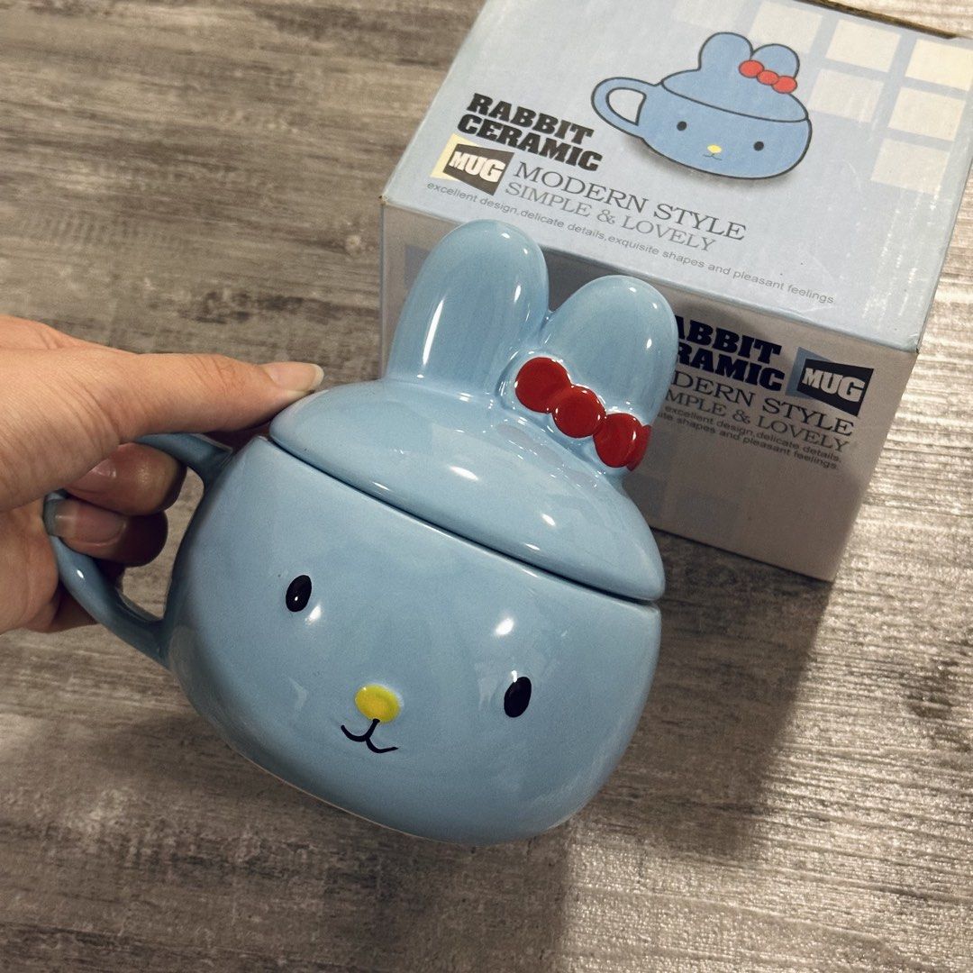 Blue bunny ceramic mug462866001765355520