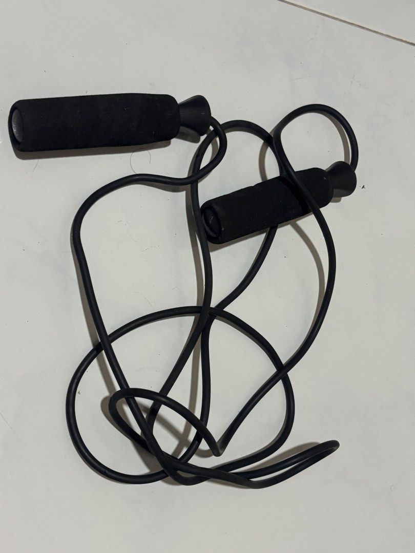 BodyFit Jump Rope - Black, Sports Equipment, Exercise & Fitness, Toning ...
