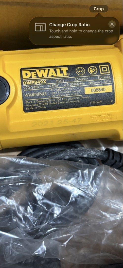 Brandnew Dewalt polisher (Category: Construction Tools & Equipment) located in Manila. Submitted by elizurabalos (Listing ID 1439672432, Image 2). Description: Brandnew Dewalt polisher No issue Imus.