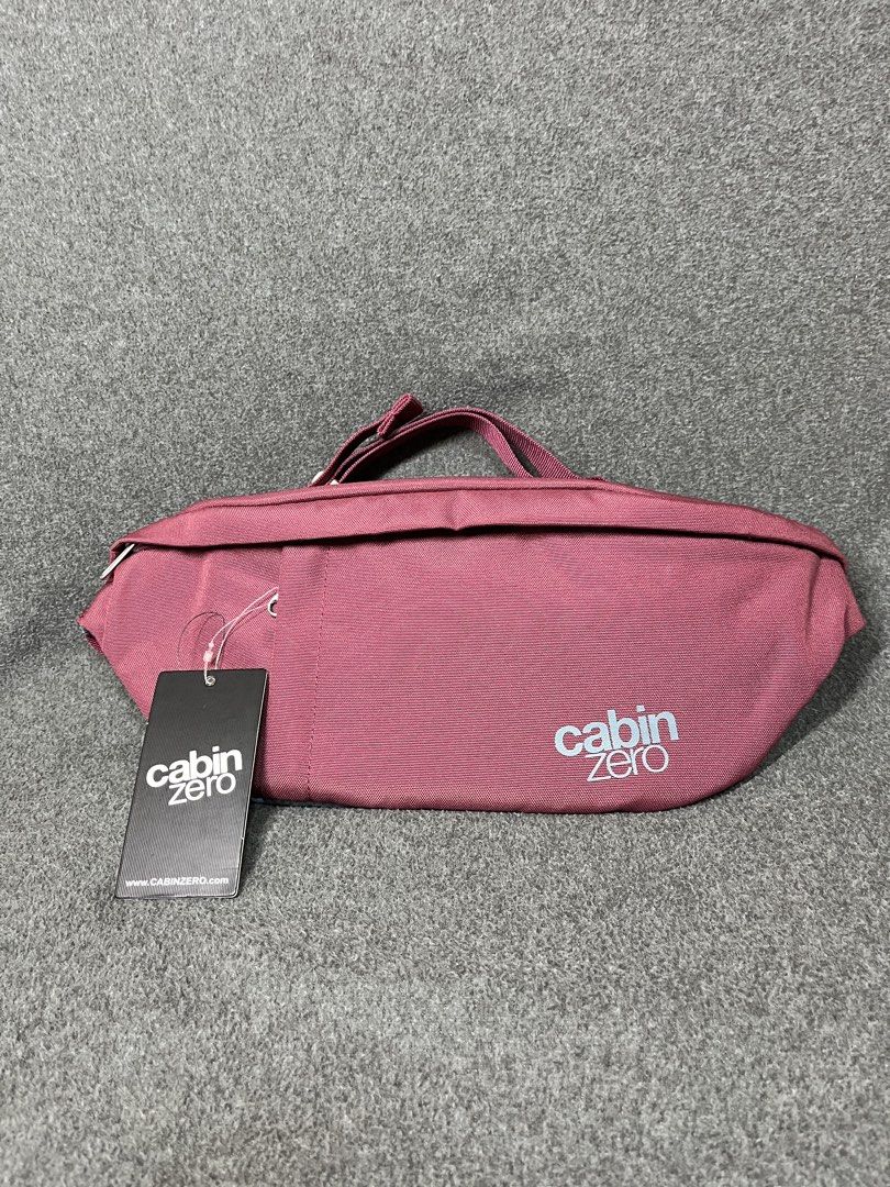 Cabin Zero Classic 2L hip pack in Napa Wine (Category: Cross-body Bags) located in Pasig City. Submitted by rsrvessentials (Listing ID 1439678630, Image 1). Description: Weight: 170 g / 0 lb 6 ounces Dimensions: 41 x 15 x 6 cm / 16.1 x 5.9 x 2.4 inch Capacity: 2L ‼️1 pc left.