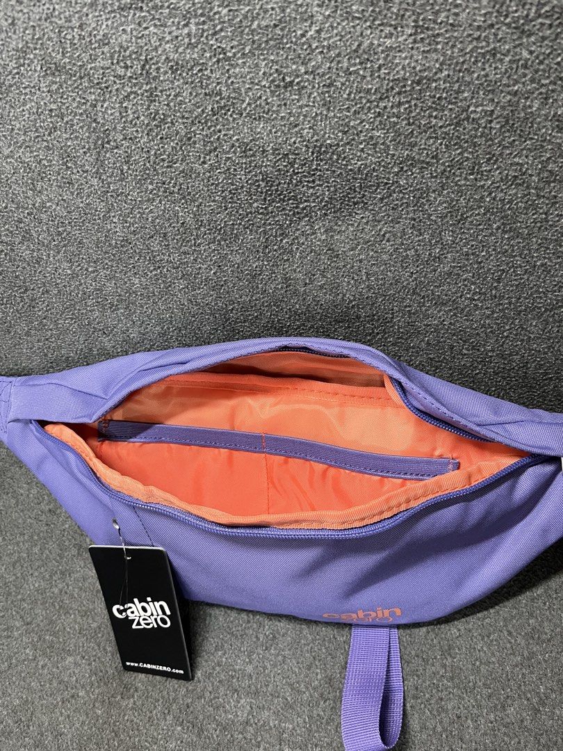 Cabin Zero Classic 2L Hip pack in Lavender Love (Category: Cross-body Bags) located in Pasig City. Submitted by rsrvessentials (Listing ID 1439679034, Image 3). Description: Weight: 170 g / 0 lb 6 ounces Dimensions: 41 x 15 x 6 cm / 16.1 x 5.9 x 2.4 inch Capacity: 2L ‼️ 1 pc left.